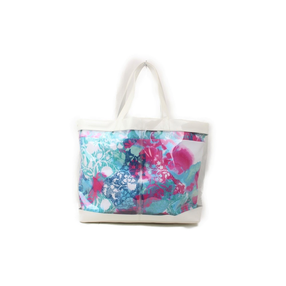 Chloe Clear White Blue See By Bag Tote